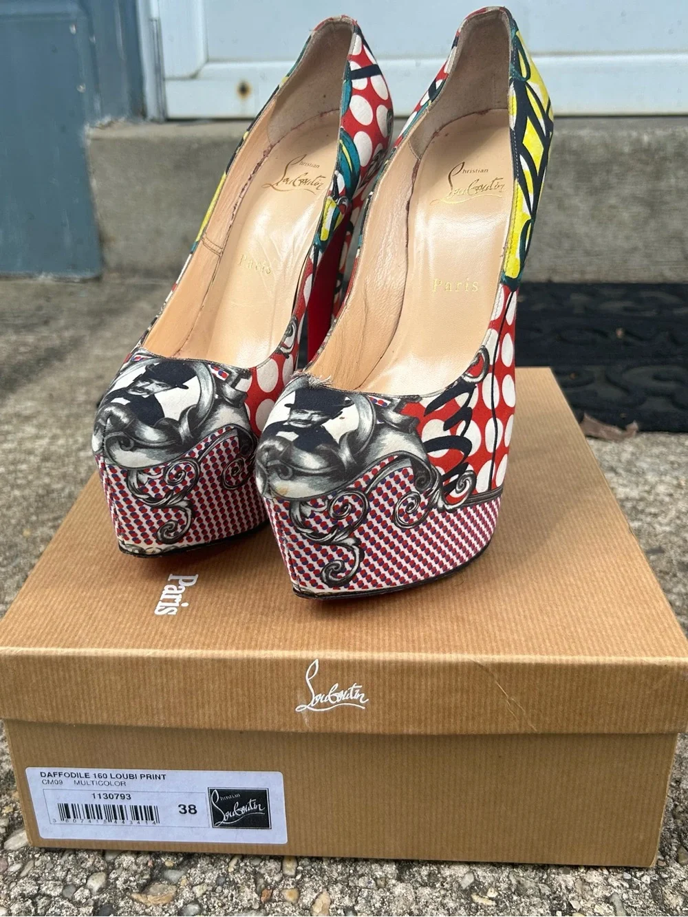 Christian Louboutin Multicolor Daffodile 160 Pumps